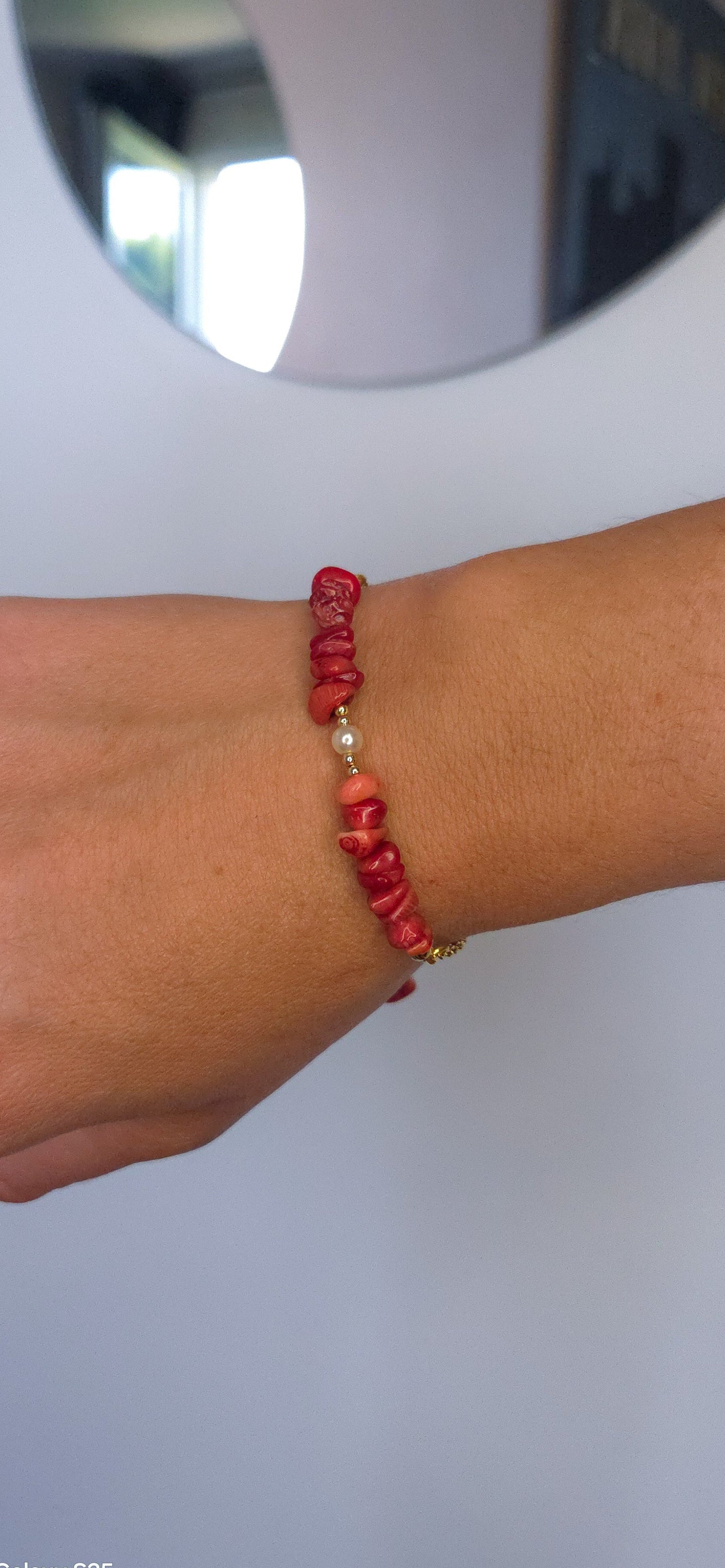 Modèle Néréides bambou rouge porté