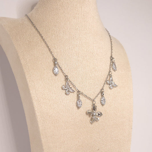Chaîne fine acier inoxydable argent du collier Nivale
