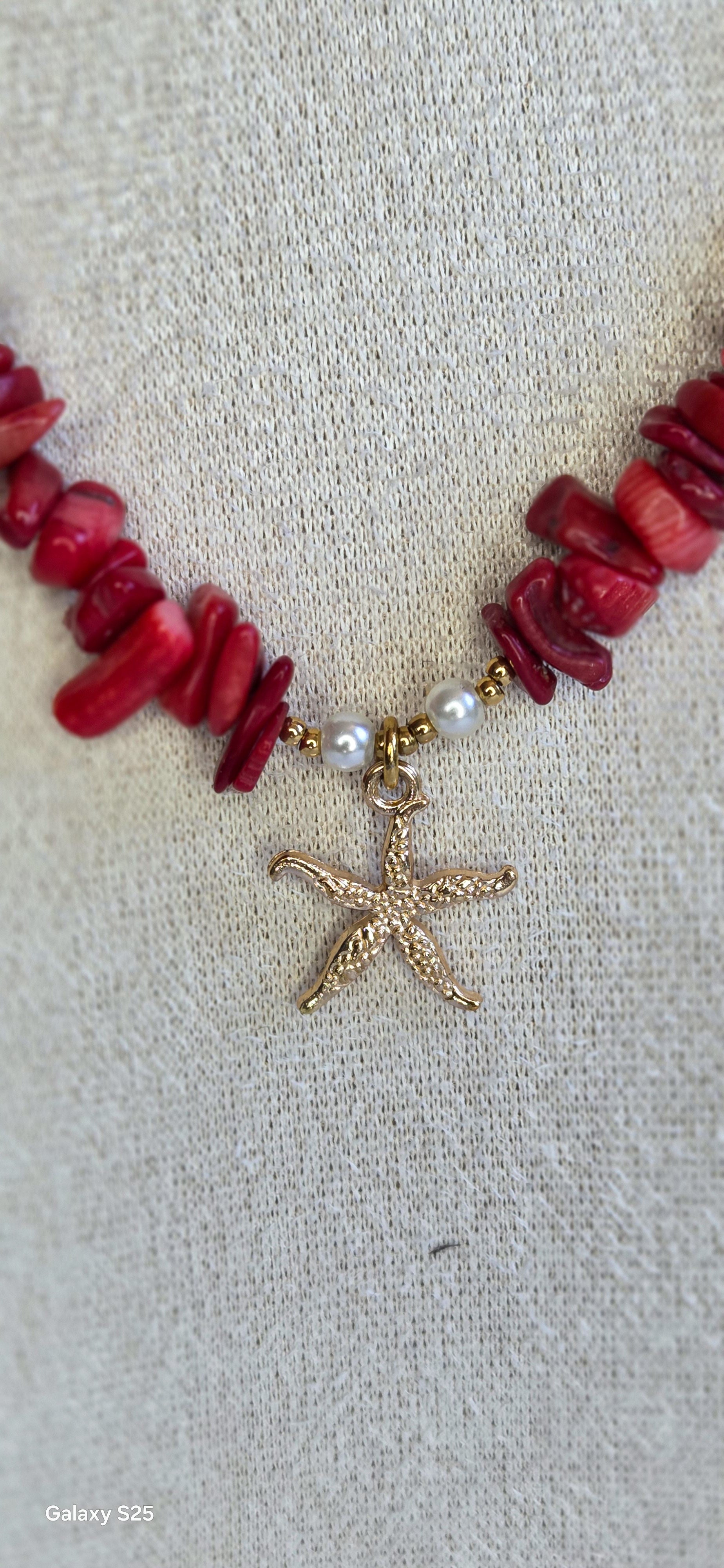 Détails du modèle Néréides bambou et pendentif étoile de mer