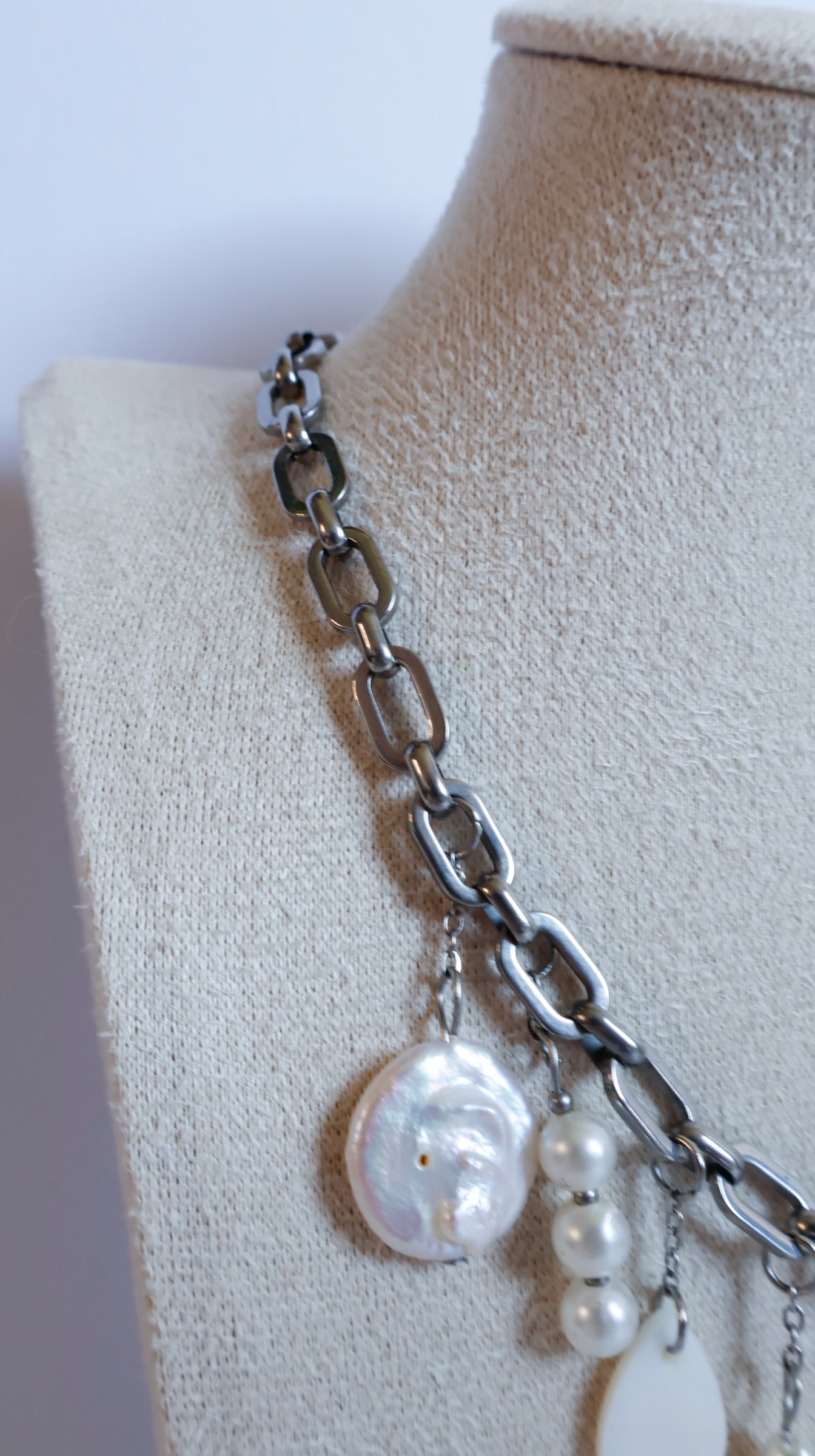 Vue chaîne maille gourmette argent