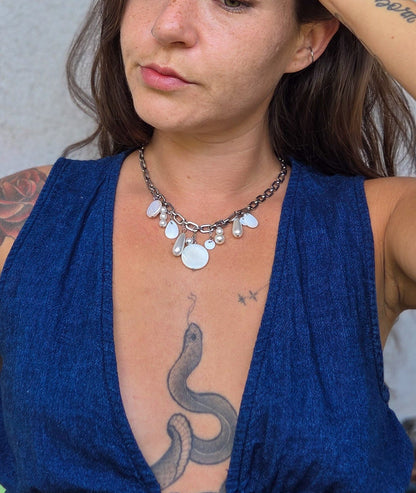 Collier Océan Sauvage porté