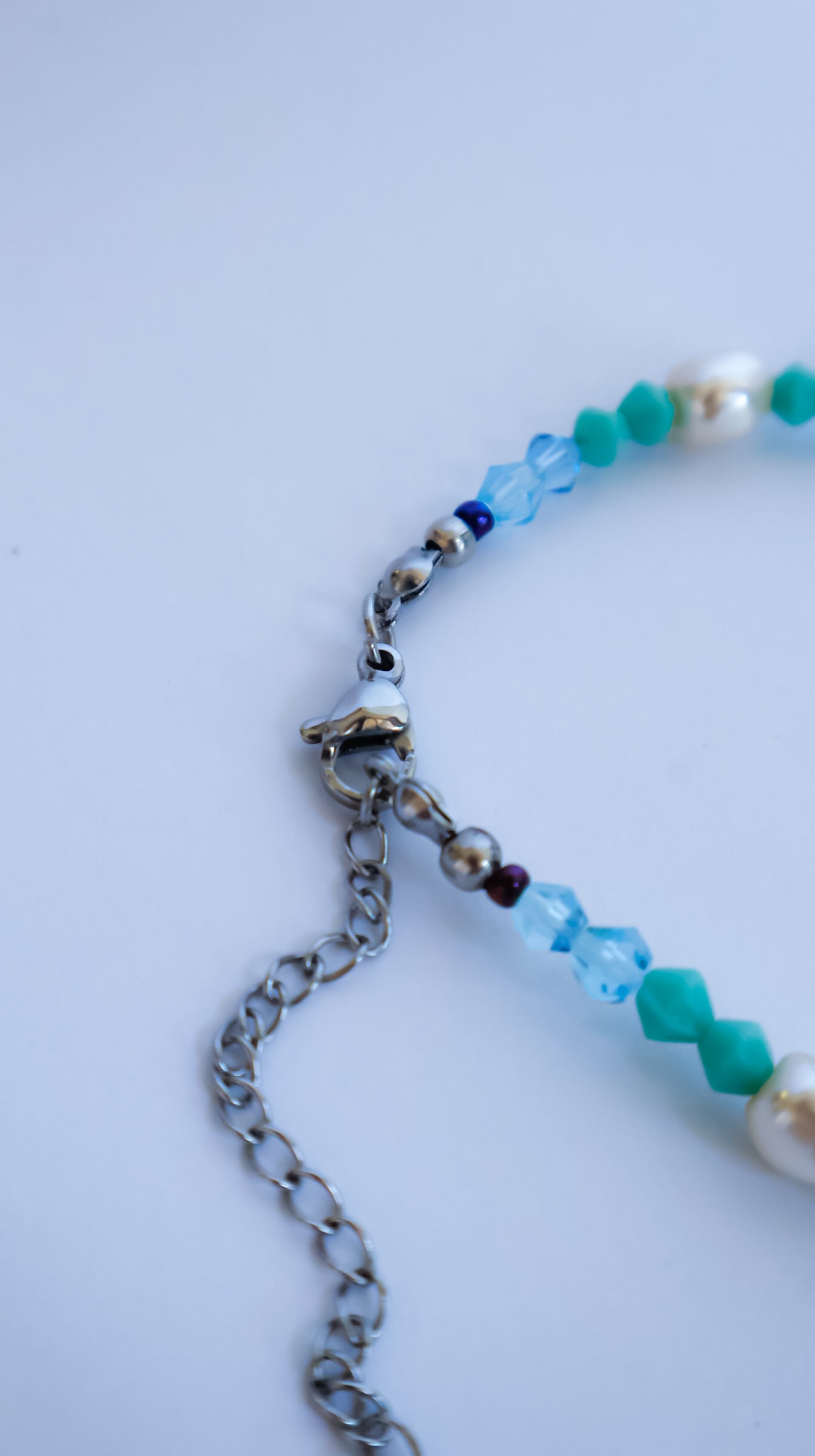 Fermoir en acier inoxydable et finitions du collier Juillet